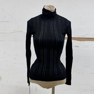 Y2K Vintage Morgan de Toi Ribbed Subversive Basic Turtleneck